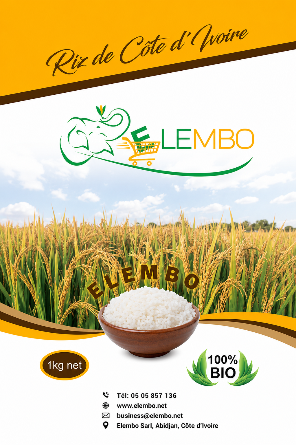 Riz Blanc Naturel Elembo